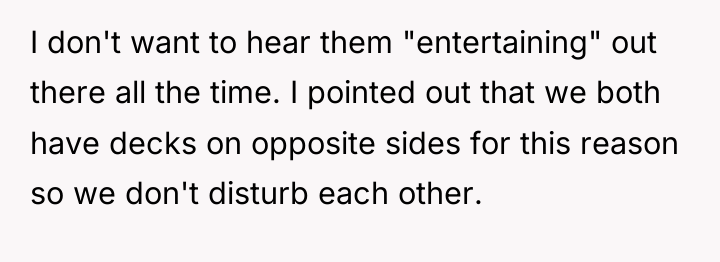 I don't want to hear them "entertaining" out there all...