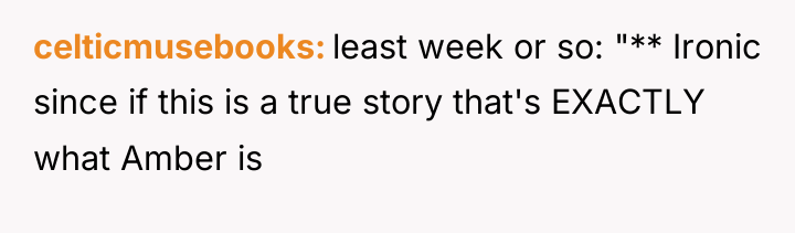celticmusebooks least week or so: "** Ironic since if this...