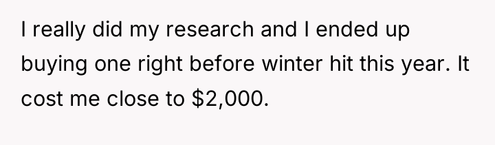 I really did my research and I ended up buying...