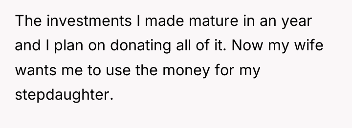 The investments I made mature in an year and I...