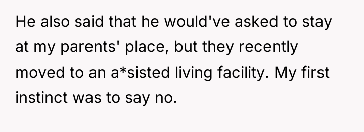 He also said that he would've asked to stay at...