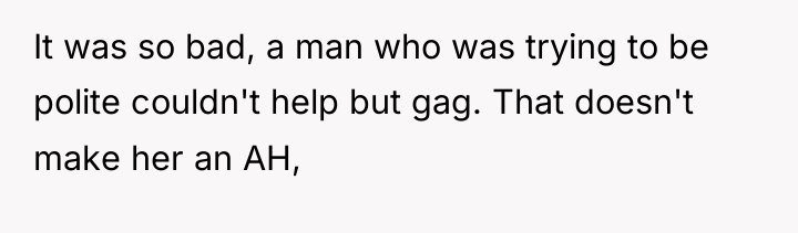 It was so bad, a man who was trying to...
