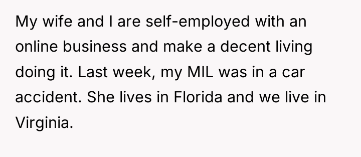 My wife and I are self-employed with an online business...