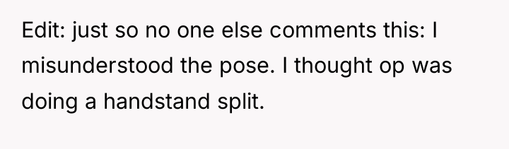 Edit: just so no one else comments this: I misunderstood...
