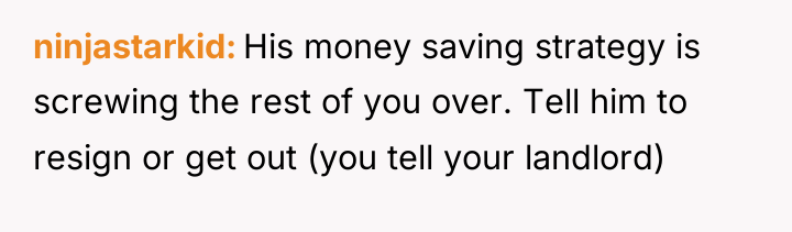 ninjastarkid His money saving strategy is screwing the rest of...