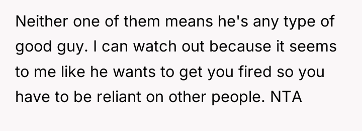 Neither one of them means he's any type of good...