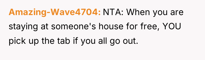 Amazing-Wave4704 NTA: When you are staying at someone's house for...