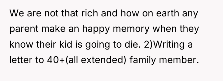 We are not that rich and how on earth any...