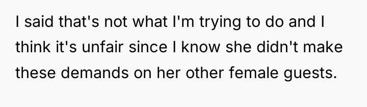 I said that's not what I'm trying to do and...