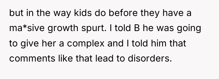 but in the way kids do before they have a...