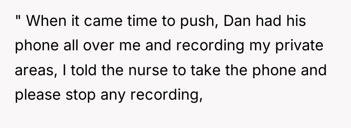 " When it came time to push, Dan had his...