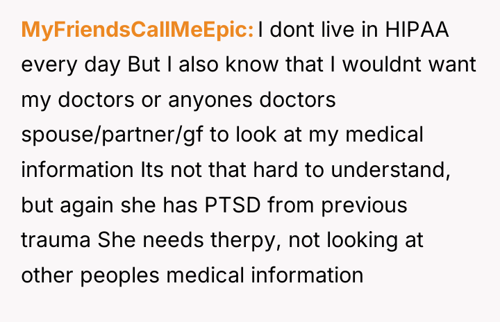 MyFriendsCallMeEpic I dont live in HIPAA every day But I...