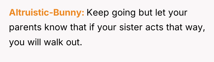 Altruistic-Bunny Keep going but let your parents know that if...