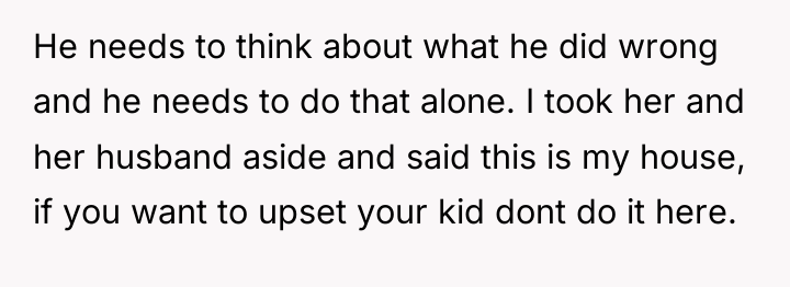 He needs to think about what he did wrong and...