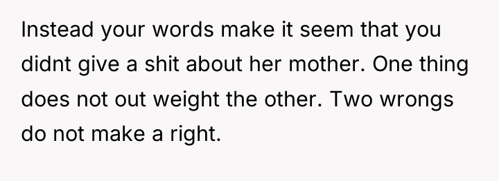 Instead your words make it seem that you didnt give...