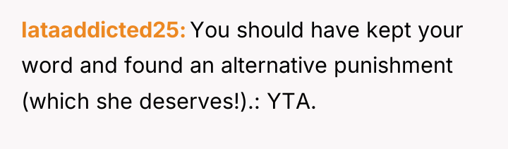 Iataaddicted25 You should have kept your word and found an...
