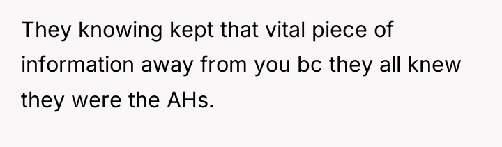 They knowing kept that vital piece of information away from...