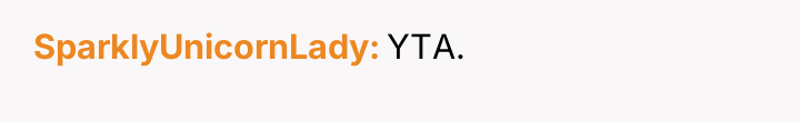 SparklyUnicornLady YTA.