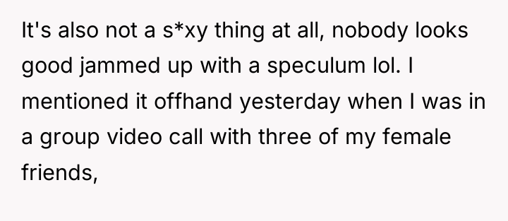 It's also not a s*xy thing at all, nobody looks...