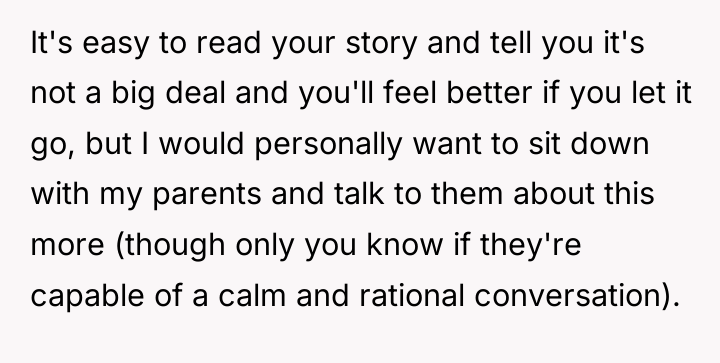 It's easy to read your story and tell you it's...