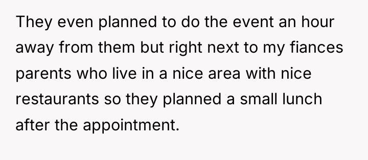 They even planned to do the event an hour away...