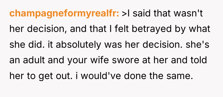 champagneformyrealfr >I said that wasn't her decision, and that I...