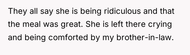 They all say she is being ridiculous and that the...