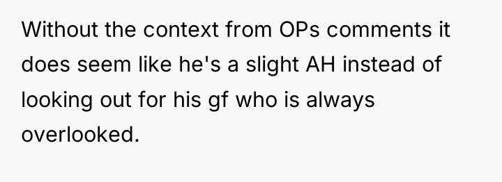 Without the context from OPs comments it does seem like...