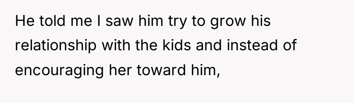 He told me I saw him try to grow his...