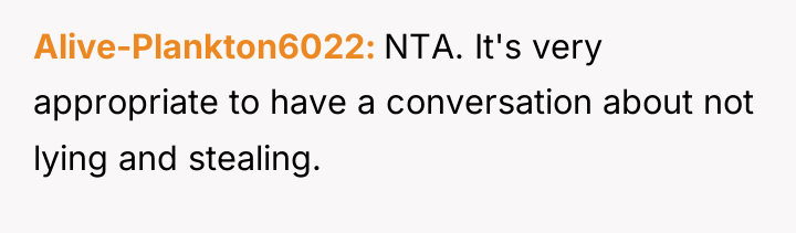 Alive-Plankton6022 NTA. It's very appropriate to have a conversation about...