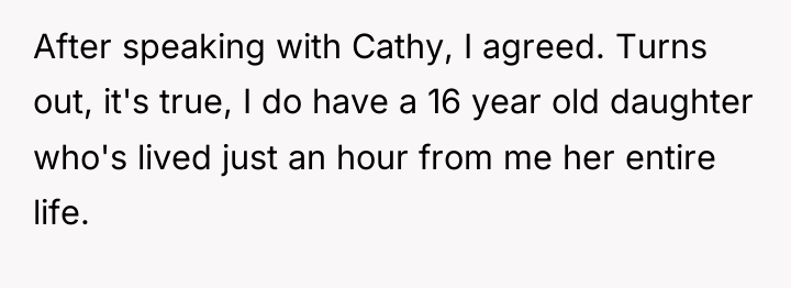 After speaking with Cathy, I agreed. Turns out, it's true,...