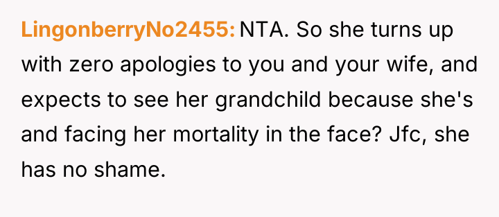 LingonberryNo2455 NTA. So she turns up with zero apologies to...