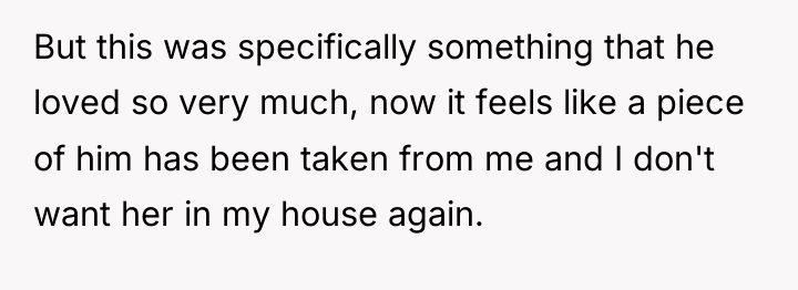 But this was specifically something that he loved so very...
