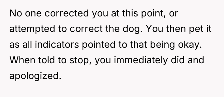 No one corrected you at this point, or attempted to...