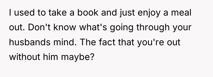 I used to take a book and just enjoy a...