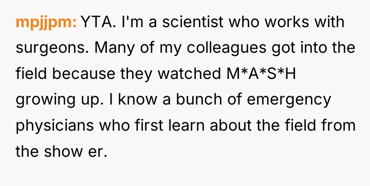 mpjjpm YTA. I'm a scientist who works with surgeons. Many...