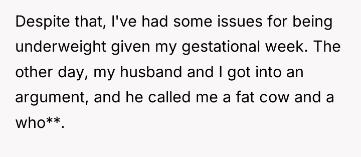 Despite that, l've had some issues for being underweight given...