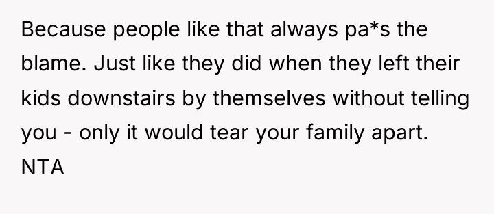 Because people like that always pa*s the blame. Just like...