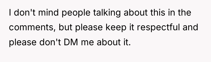 I don't mind people talking about this in the comments,...