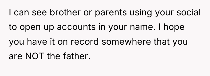 I can see brother or parents using your social to...