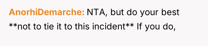 AnorhiDemarche NTA, but do your best **not to tie it...