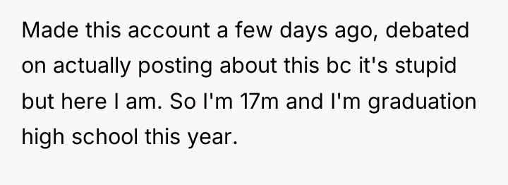 Made this account a few days ago, debated on actually...