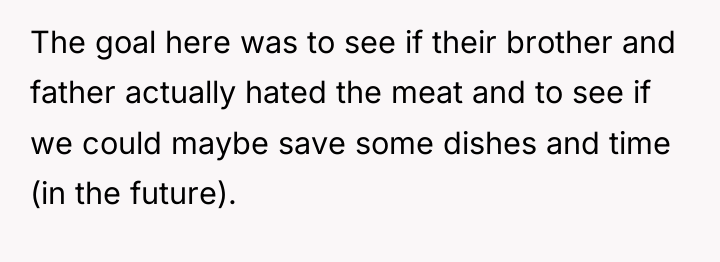 The goal here was to see if their brother and...