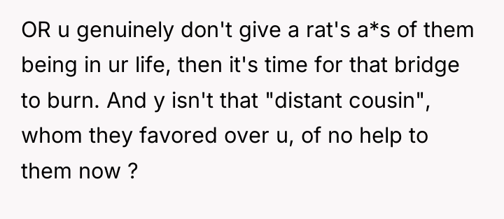 OR u genuinely don't give a rat's a*s of them...