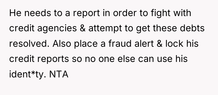He needs to a report in order to fight with...