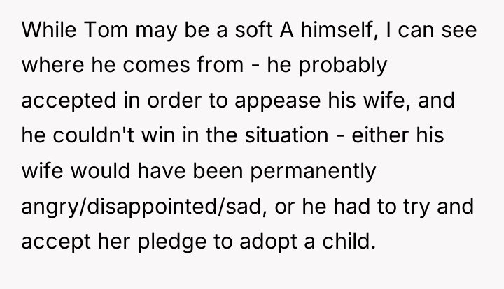 While Tom may be a soft A himself, I can...