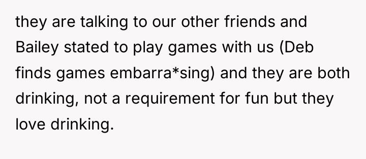 they are talking to our other friends and Bailey stated...