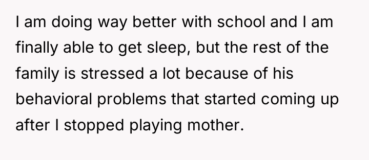 I am doing way better with school and I am...