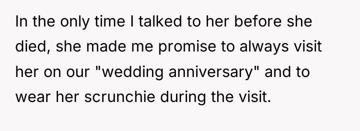 In the only time I talked to her before she...