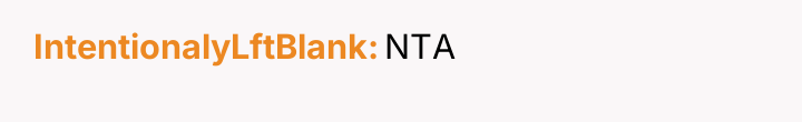 IntentionalyLftBlank NTA